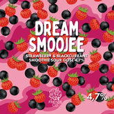 Dream Smoojee Strawberry & Blackcurrant - Smoothie Sour Gose 4.7% 33cl x 20