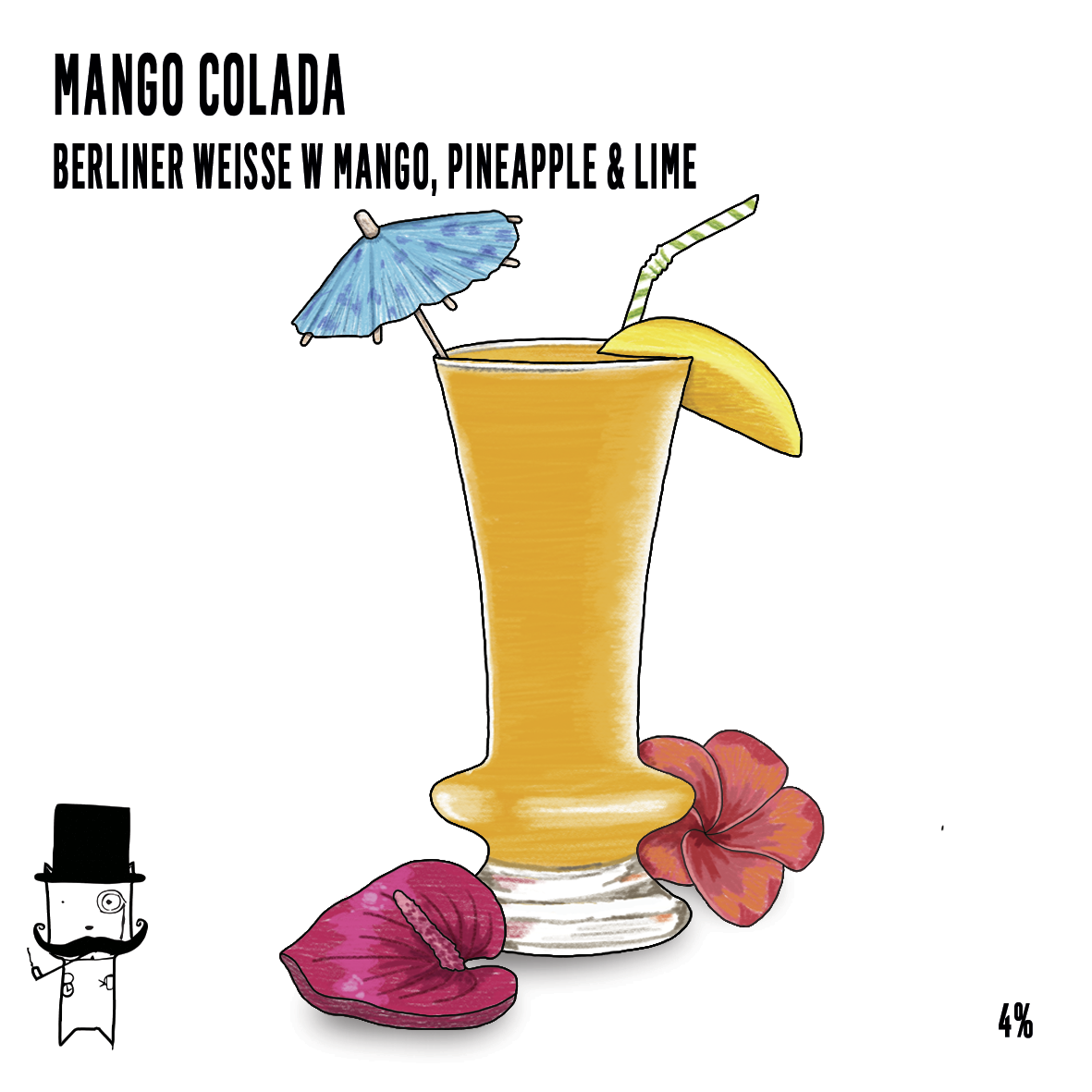 Mango Colada - Sour 4% 20L Keykeg